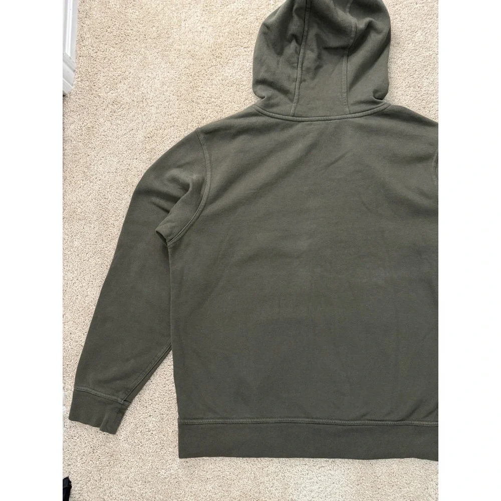 The North Face Half Dome Pullover‎ Hoodie Olive Green Size Large Kangaroo Pocket